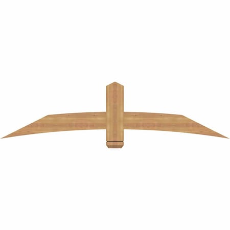 Ekena Millwork Bellingham Timber Gable Bracket, Western Red Cedar, 72"W x 18"H x 1 1/2"D x 5 1/2"F, 6/12 Pitch GBW072X18X0206BEL00SWR